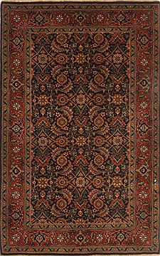 Indian Herati Blue Rectangle 2x4 ft Wool Carpet 19029