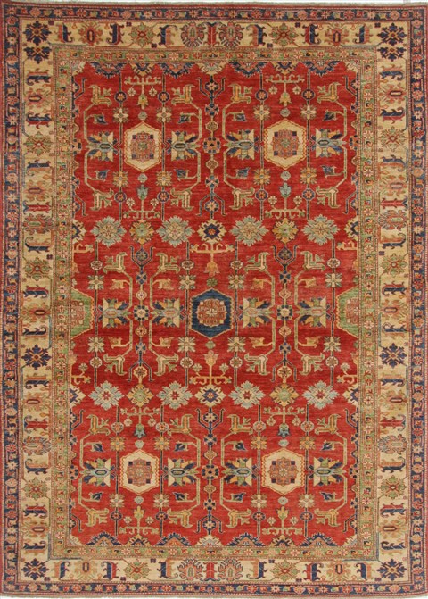 Kazak Red Hand Knotted 68 X 96  Area Rug 250-19040 Image 0