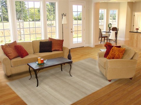 Modern Grey Hand Knotted 510 X 811  Area Rug 250-19045 Image 4