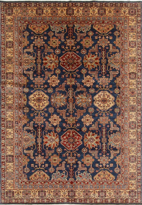 Kazak Blue Hand Knotted 66 X 96  Area Rug 250-19046 Image 0