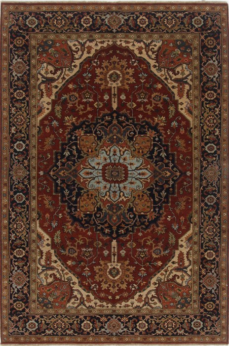 Serapi Red Hand Knotted 60 X 91  Area Rug 250-19048 Image 0