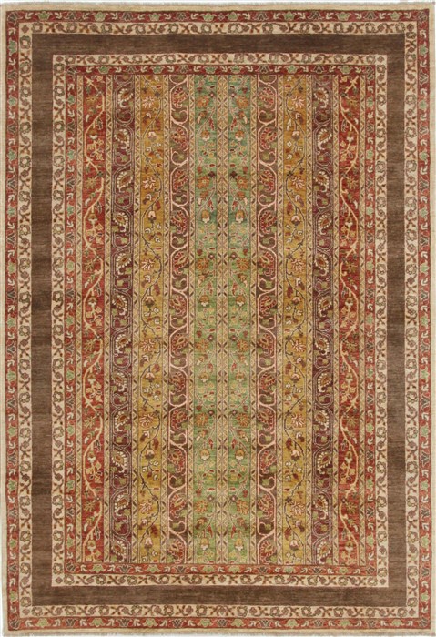 Chobi Brown Hand Knotted 60 X 89 Area Rug 250-19055 Image 0