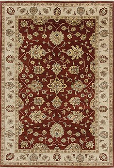 Ziegler Red Hand Knotted 6'0" X 8'10"  Area Rug 250-19063