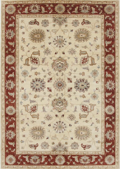 Ziegler Beige Hand Knotted 65 X 95  Area Rug 250-19073 Image 0