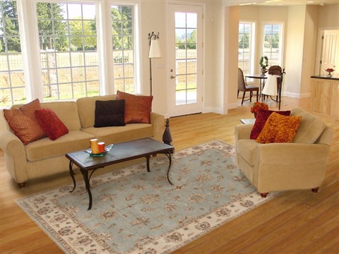 Chobi Blue Hand Knotted 510 X 92 Area Rug 250-19074 Image 4