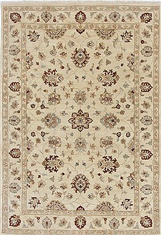 Ziegler Beige Hand Knotted 6'6" X 9'9"  Area Rug 250-19077