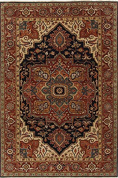 Serapi Orange Hand Knotted 5'11" X 8'11"  Area Rug 250-19079