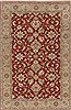 Agra Red Hand Knotted 56 X 85  Area Rug 250-19083 Thumb 0