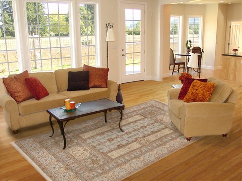 Serapi Beige Hand Knotted 61 X 90 Area Rug 250-19087 Image 4