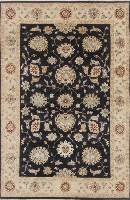 Ziegler Beige Hand Knotted 61 X 95  Area Rug 250-19088 Image 0