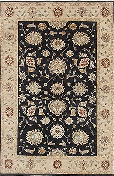 Ziegler Beige Hand Knotted 6'1" X 9'5"  Area Rug 250-19088