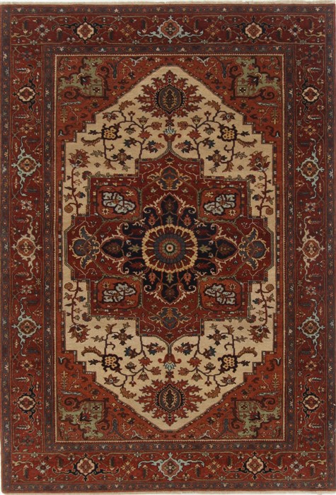 Serapi Red Hand Knotted 60 X 89  Area Rug 250-19089 Image 0
