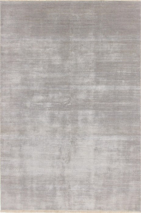 Modern Grey Hand Knotted 60 X 91 Area Rug 250-19090 Image 0
