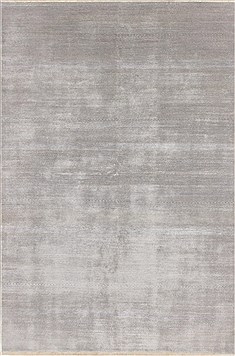 Indian Modern Grey Rectangle 6x9 ft Wool Carpet 19090