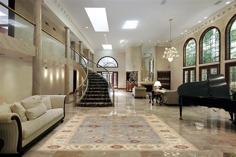 Ziegler Blue Hand Knotted 62 X 92  Area Rug 250-19093 Image 1