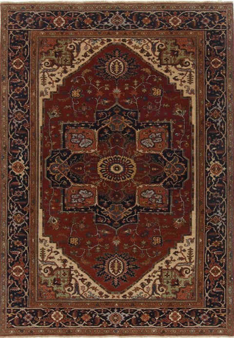Serapi Red Hand Knotted 61 X 88  Area Rug 250-19094 Image 0