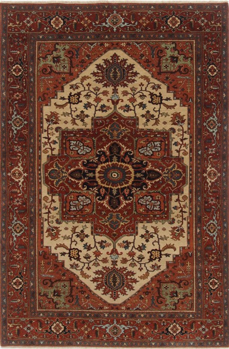Serapi Red Hand Knotted 511 X 90  Area Rug 250-19096 Image 0