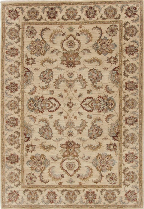 Ziegler Beige Hand Knotted 61 X 90 Area Rug 250-19098 Image 0