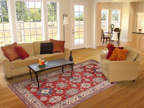 Kazak Red Hand Knotted 61 X 87 Area Rug 250-19101 Image 4