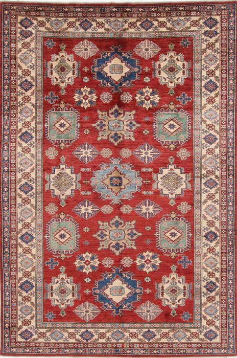 Kazak Red Hand Knotted 61 X 87 Area Rug 250-19101 Image 0