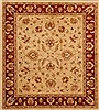Pishavar Beige Hand Knotted 60 X 68  Area Rug 250-19109 Thumb 0
