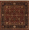 Agra Red Square Hand Knotted 511 X 511  Area Rug 250-19119 Thumb 0