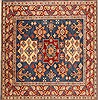 Kazak Blue Square Hand Knotted 49 X 411  Area Rug 250-19120 Thumb 0
