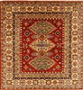 Kazak Beige Square Hand Knotted 59 X 64  Area Rug 250-19122 Thumb 0