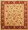 Pishavar Beige Square Hand Knotted 71 X 78  Area Rug 250-19124 Thumb 0