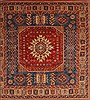 Kazak Blue Square Hand Knotted 80 X 84  Area Rug 250-19125 Thumb 0