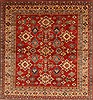 Kazak Red Square Hand Knotted 710 X 85  Area Rug 250-19126 Thumb 0