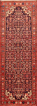 Lilihan Blue Runner Hand Knotted 3'6" X 9'10"  Area Rug 100-19164