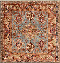 Pakistani Kazak Blue Square 5 to 6 ft Wool Carpet 19173