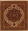 Serapi Orange Square Hand Knotted 59 X 60  Area Rug 250-19179 Thumb 0