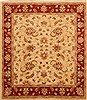 Pishavar Beige Square Hand Knotted 611 X 710  Area Rug 250-19181 Thumb 0