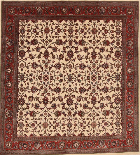 Bidjar Red Square Hand Knotted 69 X 77  Area Rug 250-19185 Image 0