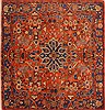 Bakhtiar Orange Hand Knotted 64 X 68  Area Rug 250-19191 Thumb 0