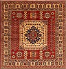Kazak Red Square Hand Knotted 711 X 82  Area Rug 250-19209 Thumb 0