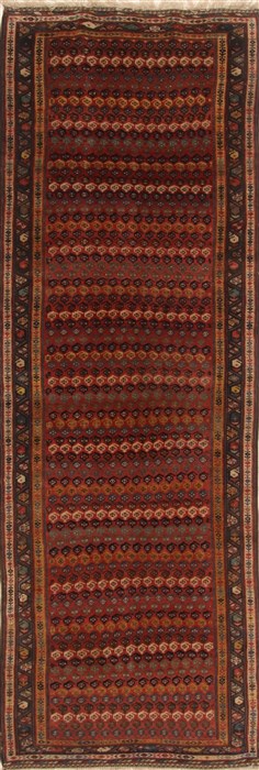 Malayer Multicolor Runner Hand Knotted 36 X 105  Area Rug 250-19217 Image 0