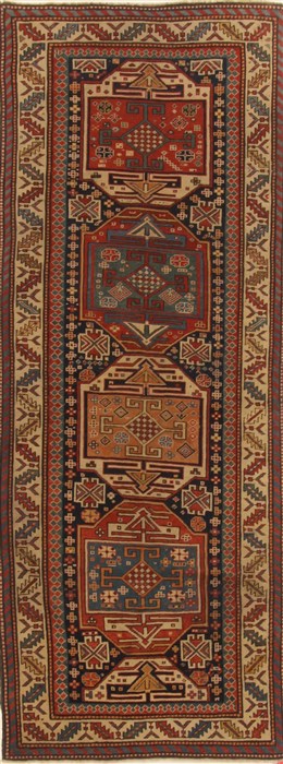 Shirvan Multicolor Runner Hand Knotted 33 X 85  Area Rug 250-19219 Image 0