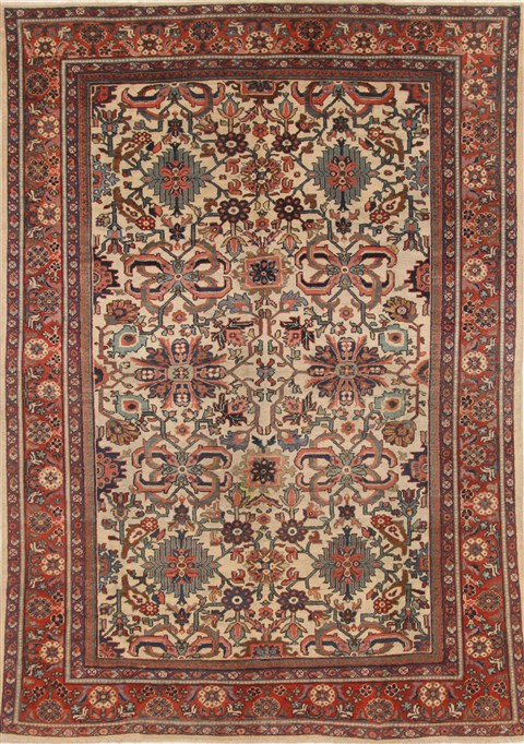Mahal Multicolor Hand Knotted 85 X 124  Area Rug 250-19224 Image 0