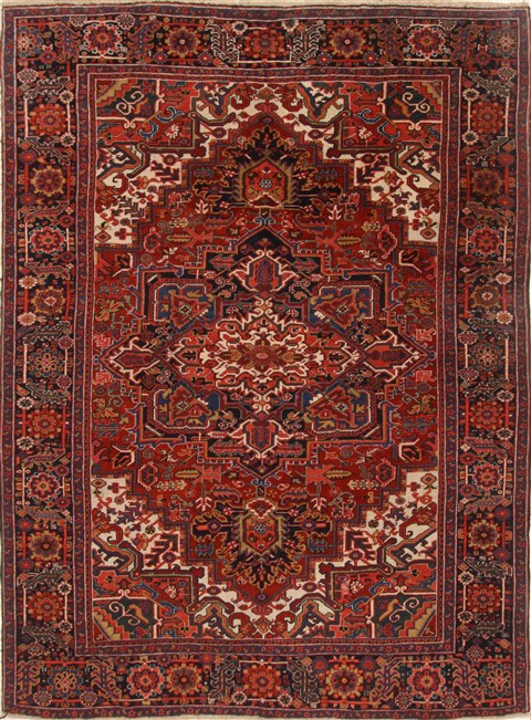 Heriz Red Hand Knotted 80 X 108  Area Rug 250-19226 Image 0