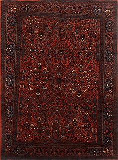 Lilihan Red Hand Knotted 8'10" X 11'0"  Area Rug 250-19232