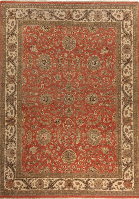 Haji Jalili Red Hand Knotted 80 X 112  Area Rug 300-19240 Image 0