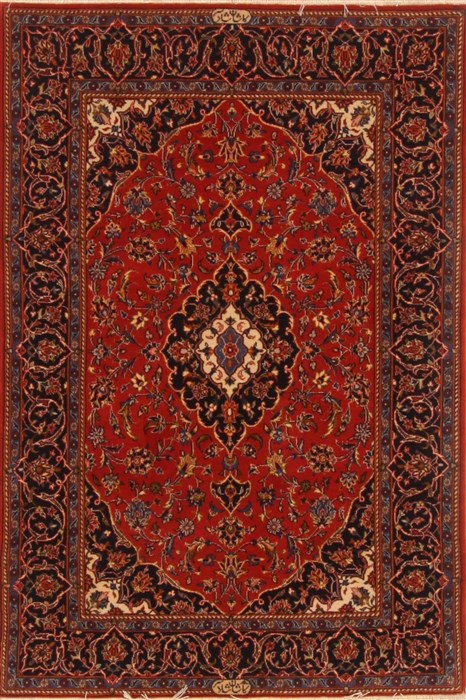 Kashan Red Hand Knotted 310 X 510  Area Rug 250-19257 Image 0
