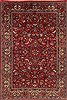 Mashad Red Hand Knotted 67 X 99  Area Rug 250-19271 Thumb 0