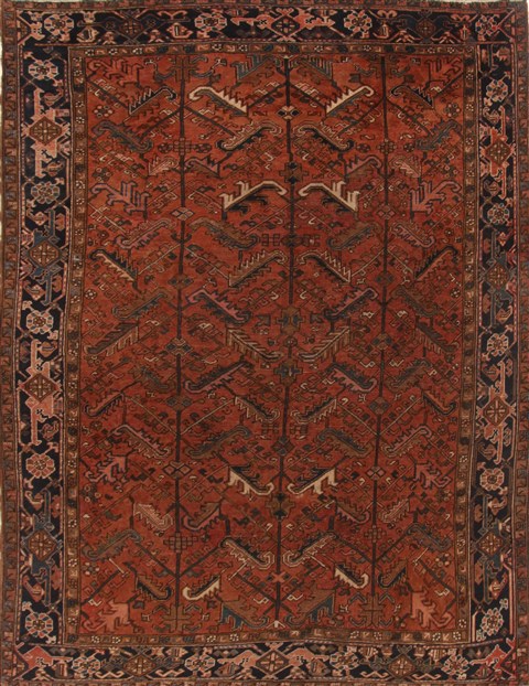 Heriz Brown Hand Knotted 711 X 106  Area Rug 250-19278 Image 0