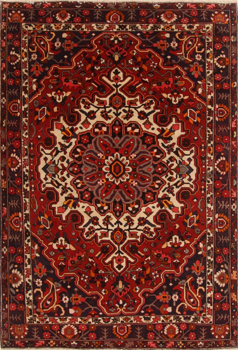 Bakhtiar Red Hand Knotted 611 X 100 Area Rug 250-19279 Image 0