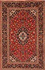 Kashan Red Hand Knotted 66 X 100  Area Rug 250-19280 Thumb 0