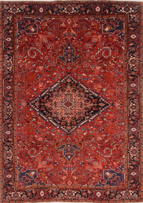 Heriz Red Hand Knotted 73 X 106  Area Rug 250-19286 Image 0